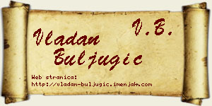 Vladan Buljugić vizit kartica